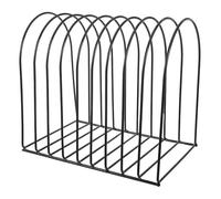 Levemolo Estantería Metálica Negra Grande para Escritorio, Soporte Multiusos para Libros y Archivos, Organizador Compacto para Oficina y Estudio, Estante Resistente y Móvil Que Ahorra