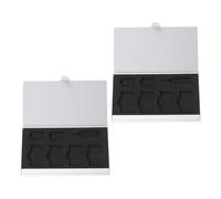 Levemolo Estuche para Tarjetas Sim de Aleación de Aluminio Resistente al Agua Compacto y Seguro Capacidad para 4 Sim Estándar 1 Tarjeta de Pin Adecuado para Almacenamiento y Transporte