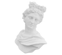 Levemolo Figura de Resina Busto Apolo Mitología Griega Decoración Retro del Hogar Estatua de Escritorio Resistente y Duradera para Oficina y Sala, Escultura Artística Detallada de 25 Cm