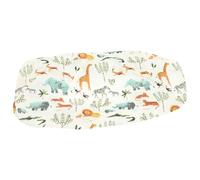 Levemolo Funda Reutilizable para Cambiador de Ñiño, Sábana Cambiadora Extraíble y Lavable de Algodón para Recién Nacidos, Diseño Bosque Animal, Transpirable para Protección de Colchón