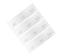 Levemolo Ganchos Adhesivos Transparentes sin Taladro 4 Unidades Tiras Adhesivas Fuertes para Ducha y Cocina Soporte Desmontable para Estantes y Organizadores Resistentes al Agua y