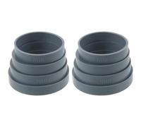 Levemolo Guía para amasar silicona 8 unidades con anillo regulable, accesorio antideslizante para rodillos, uso en cocinas y repostería casera