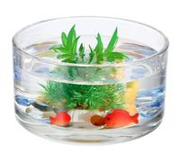 Levemolo Jarrón de Vidrio Transparente Redondo para Decoración de Hogar y Oficina Maceta Hidropónica para Plantas Únicas Florero Elegante para Cultivo y Exhibición de Flores y Suculentas