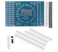 Levemolo Kit de Aprendizaje de Soldadura Electrónica Placa Pcb Azul, 125 Componentes y 274 Uniones para Mejorar Habilidades en Proyectos y Práctica de Soldadura