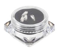 Levemolo Kit de Gemas para Joyería Gemas de Imitación Blancos, Decoración para Reales, Adecuado para Fiestas de Cumpleaños y Bailes de Graduación