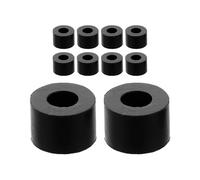 Levemolo Kit de Reparación 10 Juntas de Sellado de Aceite para Gato Hidráulico de Piso, Accesorios de Plástico Negro Fácil Reemplazo y Amplia Aplicabilidad