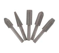 Levemolo Limas Rotativas para Grabado y Tallado en Madera Juego de 5 de Acero Accesorios Multiuso para Carpintería y Fresado