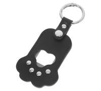 Levemolo Llavero Conmemorativo para Mascotas Piel PU Diseño Pata Creativa Almacenamiento Compacto de Pelo y Foto para Recuerdo Diario