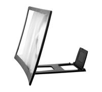 Levemolo Lupa de Pantalla para Móvil con Diseño Curvo Amplificador de Video Soporte Plegable Compatible con Smartphone