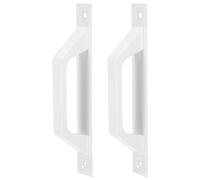 Levemolo Manijas para Puertas Interiores de Aluminio con Práctico Asa de Agarre y Resistencia Corrosión, Estilo Industrial, 2 Piezas para Puertas de Madera y Garaje