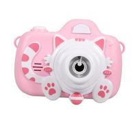 Levemolo Máquina de Burbujas con Diseño de Cámara Infantil Juguete de Burbujas Musical y Luminoso Color Rosa Regalo Creativo para Niñas Portátil y Seguro para Aire