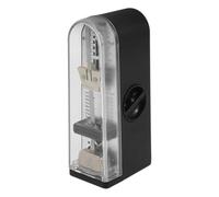 Levemolo Metrónomo Mecánico Negro Compacto para Guitarra Violín Piano y Batería Metrónomo Portátil de Ritmo Herramienta Precisa para Práctica Musical y Exámenes