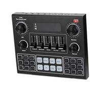 Levemolo Mezclador De Audio Portátil De Tarjeta De Para Streaming Móvil y Laptop Especiales Reverberación Compatible Doble Dispositivo Al