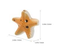 Levemolo Ocarina Cerámica de Seis Clave C Instrumento Musical para Flauta Tradicional de Viento Diseño Estrella de Mar para Principiantes y Actividades al Aire