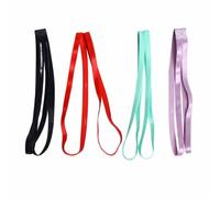 Levemolo Pack de 4 Bandas Elásticas Cabello de Mujer, Antideslizantes y Fáciles de Combinar, Diseño en Colores Candy para Yoga y Levantamiento de Pesas