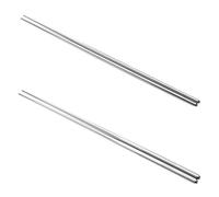 Levemolo Palillos Chinos Largos Antideslizantes de Acero Inoxidable para Ollas Calientes Diseño sin Rebabas, 2 Pares para Restaurantes y Comedores Escolares