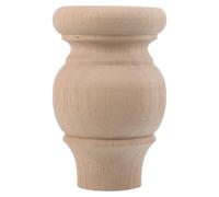 Levemolo Pata de Madera Maciza Tallada 8x12 Cm Pata de Apoyo Cilíndrica para Muebles para Mesa Sofá y Cómoda Resistente para Muebles de Salón