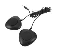 Levemolo Pedal de Bombo de Batería Electrónica Dual, Almohadilla de Repuesto para Pedal de Práctica Silenciosa de 3,5 Mm para Estudios de Práctica en Casa Y Lecciones.