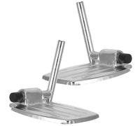 Levemolo Pedal reposapiés estable para silla de ruedas, diseño simple y compacto, 2 unidades de metal, accesorio para movilidad de personas con discapacidad y edad