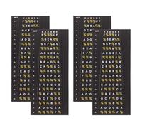 Levemolo Pegatinas para Diapasón de Guitarra 4 Unidades PVC Resistentes Calcomanías de Notas y Escalas para Principiantes Compatibles Guitarras Eléctricas y Acústicas Accesorio de