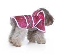 Levemolo Pet Dog Raincoat con Capucha Ajustable y Tiras Reflectantes y Resistente para Perros Grandes Seguro y Cómodo para Paseos Nocturnos