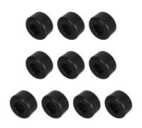 Levemolo Piezas para Patines de Cuatro Ruedas, amortiguadores de Poliuretano en Negro, Set de 10 con Estructura Doble hilera, Estabilidad Mejorada para patinetas y Roller Skate