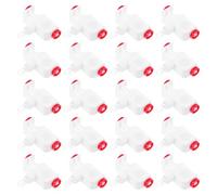 Levemolo Polea de Cortina de Plástico y Rodillo para Riel de Cortinas Verticales, 20 Piezas Rojas para Reparación Fácil en Uso Doméstico