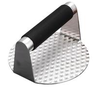 Levemolo Prensa Molde Portátil en Hamburguesas de Redonda Acero Inoxidable Plata para Formar Carne y Crear Hamburguesas Cocina