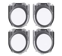 Levemolo Protector de Botón de Interruptor Pulsador, 4 Cubiertas Transparentes de Plástico, Compatibles Botones de Computadora y Electrodomésticos, para Uso Doméstico y Oficinas