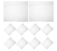 Levemolo Protector para Jaula de Mascotas 12 Piezas, Paneles de Plástico Transparente 21X26 CM, Revestimiento Desmontable Anti Salpicaduras 100 Bridas para Conejos, Pájaros y Animales