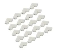 Levemolo Protectores de Esquinas para Muebles y Marcos en Color Blanco, Diseño en U de Nbr Que Amortigua Golpes y Protege Durante Transporte y Mudanzas, Paquete de 20 Piezas