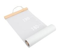 Levemolo Regla de Medición de Estatura Almacenamiento Enrollable, Tabla de Crecimiento de Madera y Tela para Sala o Escaleras, Registro de Crecimiento Infantil
