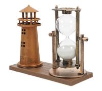 Levemolo Reloj de Arena Vintage de Latón Base de Plástico Decoración Creativa para Mesa y Escritorio Adorno Multifuncional para Hogar y Oficina Temporizador Decorativo Anticaídas