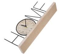 Levemolo Reloj de Sobremesa Metálico Estilo Europeo Decorativo con Diseño Home Silencioso y Vintage para Salón Dormitorio y Oficina sin Necesidad de Batería
