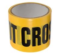 Levemolo Rollo de Cinta de Barrera de Construcción Amarilla y Negra Patrón No Entrar para Decoración de Halloween y Control de Acceso en Obras