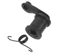 Levemolo Rueda Tensora de Cadena para Motocicleta, Rueda Guía del Tensor de Cadena de Metal Negro Resorte, Reduce Ruido y Vibración, Estructura Compacta, Accesorio de Color Color Aleatorio