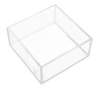 Levemolo Servilletero moderno de acrílico transparente para servilletas de papel, caja cuadrada resistente con acabado sin rebabas, ideal para uso familiar y cafeterías