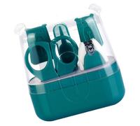 Levemolo Set de Uñas para Bebés Color Verde Caja de Almacenamiento, Acero Inoxidable y Abs, Seguro para Prevenir Lesiones, Adecuado para Recién Nacidos y Pequeños
