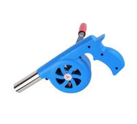 Levemolo Soplador de Aire Manual Portátil para Barbacoa Herramienta de Manivela Resistente de Abs y Hierro Accesorio para Parrillas para Camping y Barbacoas al Aire