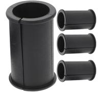 Levemolo Soporte de Choque para Micrófono 4 Piezas Funda de Goma Negra para Cabezal de Cámara Accesorio Micro Resistente para Grabación y Transmisión en