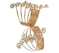 Levemolo Soportes Metálicos para Cortinas 2 Piezas Color Dorado Clip de Cuerda para Cortinas Hebillas Ajustables de Salón y Dormitorio Accesorios para Decoración y Sujeción contra Viento