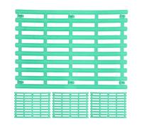 Levemolo Tapete para Patas de Conejo 4 Pcs Verde Alfombrilla Plástica Orificios para Jaula de Conejos Chinchillas y Hurones Resistente y Antideslizante para Protección E Higiene en