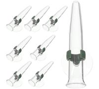 Levemolo Tubos de Agua para Flores Ventosa 8 Unidades Plástico Resistente Transparente Tubos para Conservación y Almacenamiento de Ramos Uso en Floristería y Decoración