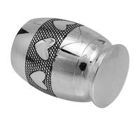 Levemolo Urna para Mascotas de Acero Inoxidable, Urna para Cenizas Cremadas Tapa Desenroscable, Diseño Sencillo y Ligera, Contenedor para Cenizas Adecuado para Memorial en Sala