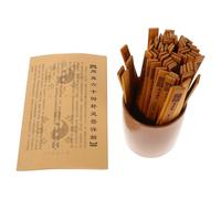 Levemolo Varillas de Adivinación de Bambú 64 Hexagramas, Kit Completo para Práctica Espiritual y Enseñanza del I Ching Libro y Soporte Tradicional Chino