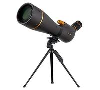 Levenhuk Blaze Pro 100 mm Catalejo Potente de Gran Apertura, Resistente al Agua y Empañamiento, con Relleno de Nitrógeno y Ocular con Zoom de 25-75x, Trípode y Bolsa