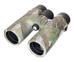 Levenhuk Camo Grass 10x42 - Prismáticos Potentes Resistentes al Agua, con Retícula y Escala Telemétrica para Medir Distancias con Facilidad