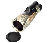Levenhuk Camo Pine 10x56 - Monocular de Alta Potencia, Compacto, Ligero y Resistente al Agua, con Retícula y Escala Telemétrica