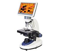 Levenhuk D95L LCD Microscopio Compuesto para Laboratorio Biológico con Aumento 40-2000x, Luz LED Ajustable y Pantalla Digital de 7"