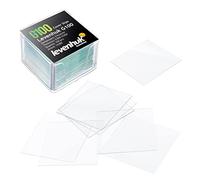 Levenhuk G100 Cubreobjetos para Microscopio de Alta Transparencia con Bordes Pulidos para Preparar Muestras de Laboratorio en Combinación con Portaobjetos Vacíos